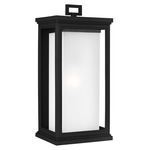 Roscoe Outdoor Wall Light - Textured Black / White Opal