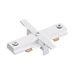 T123 Recessed Trac Mini Straight Connector - White