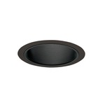 25 Series 6 Inch Straight Baffle Trim - Black/ Black Baffle