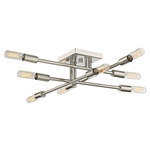 Lyrique Semi Flush Ceiling Light - Polished Nickel