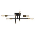 Lyrique Semi Flush Ceiling Light - Bronze