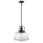 Garvey Pendant - English Bronze / Clear