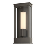 Portico Outdoor Wall Sconce - Coastal Dark Smoke / Opal