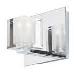 Blocs Bathroom LED Vanity Light - Polished Chrome / Clear