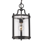 Payton Mini Pendant - Black / Clear