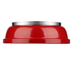 Duncan Ceiling Light Fixture - Pewter / Red
