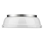 Duncan Ceiling Light Fixture - Pewter / White
