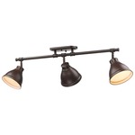 Duncan Semi Flush Track Light - Rubbed Bronze