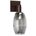 Ellisse Wall Sconce - Flat Bronze / Optic Smoke