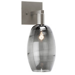 Ellisse Wall Sconce - Metallic Beige Silver / Optic Smoke