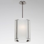 Textured Glass Oversized Pendant - Flat Bronze / Frosted Granite