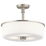 Joelson Convertible Pendant - Brushed Nickel / Satin Etched