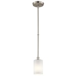 Joelson Mini Pendant - Brushed Nickel / Satin Etched