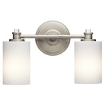 Joelson Bathroom Vanity Light - Brushed Nickel / Satin Etched