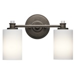 Joelson Bathroom Vanity Light - Olde Bronze / Satin Etched