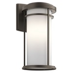 Toman Outdoor Wall Light - Olde Bronze / Satin Etched