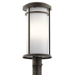 Toman Post Mount Light - Olde Bronze / Satin Etched