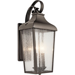 Forestdale Outdoor Wall Sconce - Olde Bronze / Clear Seeded