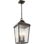 Forestdale Outdoor Pendant - Olde Bronze / Clear Seeded
