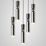 Fulcrum Chandelier - Polished Chrome