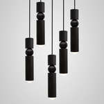 Fulcrum Chandelier - Matte Black