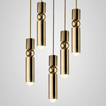 Fulcrum Chandelier - Polished Gold