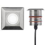 Square 2 inch In Ground Light - Stainless Steel / Frosted