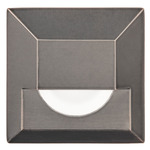 LED 12V 2 inch In Ground Square Step and Wall Light - Bronzed Stainless Steel