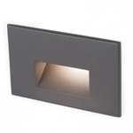 12V Horizontal Scoop Outdoor Wall / Step Light - Bronze on Aluminum