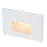 12V Horizontal Scoop Outdoor Wall / Step Light - White