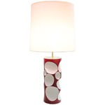 Amik Table Lamp - Red / White