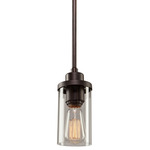 Menlo Park Pendant - Oil Rubbed Bronze / Clear