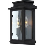 Freemont 8291 Outdoor Wall Light - Black / Clear