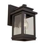 Freemont Stem Outdoor Wall Light - Oil Rubbed Bronze / Clear