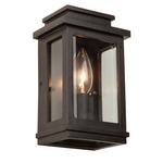 Freemont Flat Outdoor Wall Light - Oil Rubbed Bronze / Clear