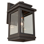Freemont Stem Outdoor Wall Light - Oil Rubbed Bronze / Clear