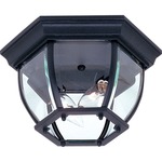 Classico Outdoor Flush Mount - Black / Clear