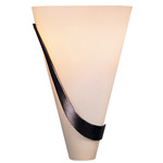 Half Cone Wall Sconce - Bronze / Opal