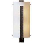 Forged Vertical Bar Wall Sconce - Dark Smoke / White Art