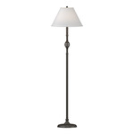 Twist Basket Floor Lamp - Dark Smoke / Natural Anna