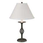 Twist Basket Table Lamp - Dark Smoke / Natural Anna