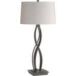 Almost Infinity Table Lamp - Dark Smoke / Flax