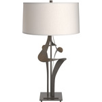 Antasia Table Lamp - Dark Smoke / Flax