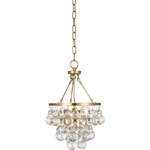 Bling Pendant - Antique Brass / Crystal