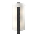 Forged Vertical Bar Wall Sconce - Black / White Art