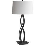 Almost Infinity Table Lamp - Black / Natural Anna