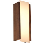 Capio Wall Sconce - Walnut / Frosted