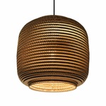 Ausi Scraplights Pendant - Black / Natural