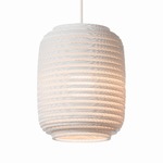 Ausi Scraplights Pendant - White / White