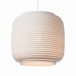 Ausi Scraplights Pendant - White / White